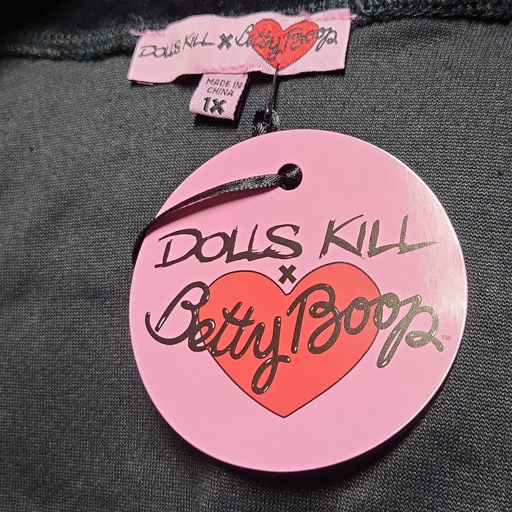 ⚜️Dolls Kill x Betty Boop "Such A Flirty Toon" Zip Up Corset Sweater/Jacket, 1X - Picture 13 of 15